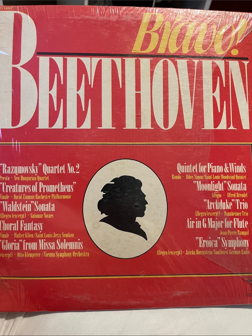 Bravo Bethoven Lp record English